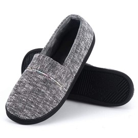 Urbancolor Women Washable Closed Back Indoor Slippers Anti-Slip House Slipper Breathable Home Shoes (Dark Grey, Numeric_9_Point_5)