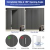 Invisible Door Hinges (2 pcs) -7 Inch Sliver Hidden Hinges