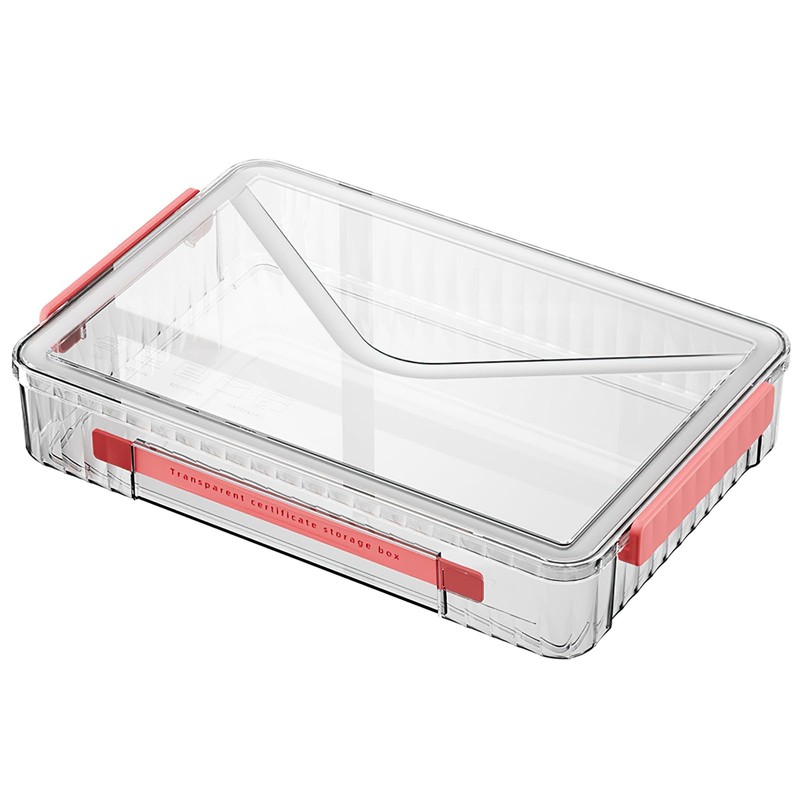 Cylogia Clear A4 Storage File Box Moisture-Proof Portable Plastic PET