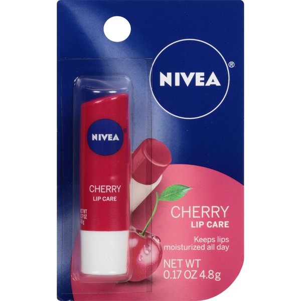 Nivea A Kiss of Cherry Lipcare .17 OZ (Pack of