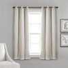 Lush Decor Sheer Grommet Curtains Panel with Insulated Blackout Lining,