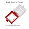 Hdtyyln 1 Pcs Emergency Stop Button Cover, Transparent Stop Button