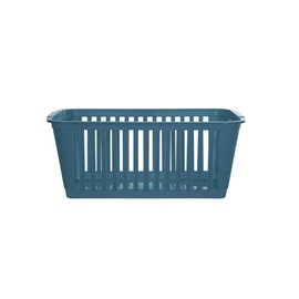 Whitefurze 25cm Storage Basket for Home, School or Office in Grey/Silver