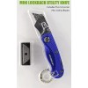 Pittsburgh Mini Folding Lock-Back Utility Knife With Five Blades Razor