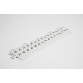 Dri-Dek® - 2"x12" Edges & 2"x2" Corners - Flexible Patio, Lanai, Balcony, Basement & Pool Deck Flooring Beveled Ramps (2"x12" Dri-Dek Edge - 6-Pack, White)