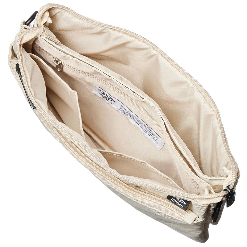 Umbro Sacoche Soft Lightweight Nylon Shoulder Bag with Logo Embroidery,