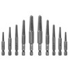 Gasea 10Pcs Damaged Screw Extractor and Remover Set, 1/4" Hex