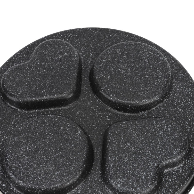 Egg Frying Pan 4 Cups Stick Proof Even Heating Iron