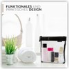 nex|trip Set of 2 Transparent Toiletry Bags for Liquids, Hand