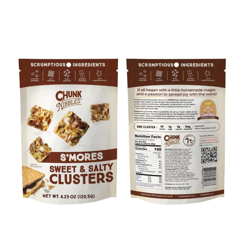 Chunk Nibbles S'Mores Snack Clusters | 3 Pack | 4.25oz