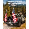 JOYTUTUS Dual Hitch Flag Pole Holder for Standard 2 Inch