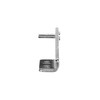 Chrome Plated Steel Right Hand Horizontal Pivot Bracket with Horizontal