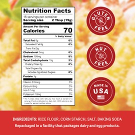 Judee's Tempura Batter Mix - 10.7 oz - Delicious and 100% Gluten Free - Crispy Coating for Vegetables, Shrimp, and Proteins - Easy to Prepare, Just Add Water