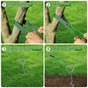 6PCS Tree Stake Kit, Heavy Duty Tree Support for Leaning