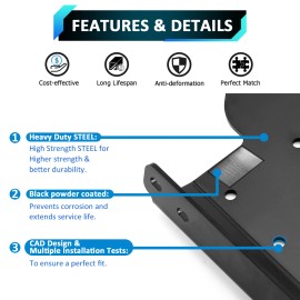 DYSO For UTV Kawasaki Teryx/4 750 800 Winch Mounting Plate W/ Winch Remote Control
