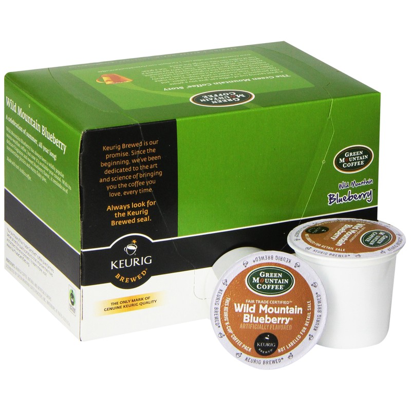 Green Mountain Coffee K-Cup, Wild Mountain Blueberry, 12-Count