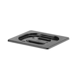 HENDI Gastronorm Lid for Gastronorm Containers, Temperature Resistant from -40° to 110°C, Dishwasher-safe, Odourless and Tasteless, GN 1/6, 176 x 162 mm, Polycarbonate, Black