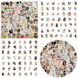 MAIGO 100PCS Cat Stickers - Kawaii Cute Cat Stickers,Waterproof Vinyl Cute Cartoon Mixed Sticker Decals for Laptop Scrapbook Water Bottles Skateboard Scrapbook,Pack Cute Cat Gifts Merchandisestickers