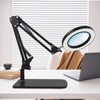 10x Magnifying Glass with Light, 3 Color Modes Dimmable LED