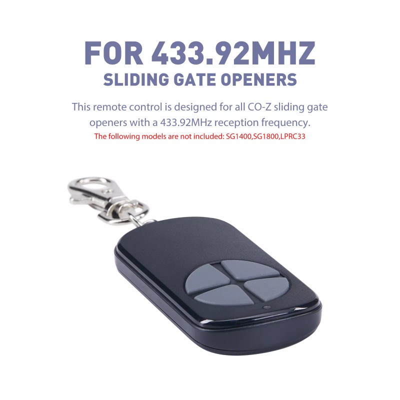 CO-Z 5pcs CO-Z Remote Control Smart Sliding Gate Opener Wireless