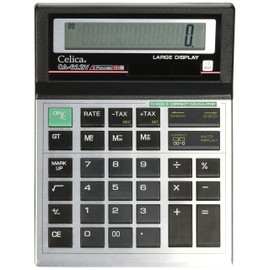 Celica CA-612V Calculadora de Escritorio de 12 Dígitos con Funciones de revisión y corrección de hasta 120 Pasos