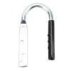 Trailer Coupler Lift Handle Galvanized Steel Rubber Tongue Handle for