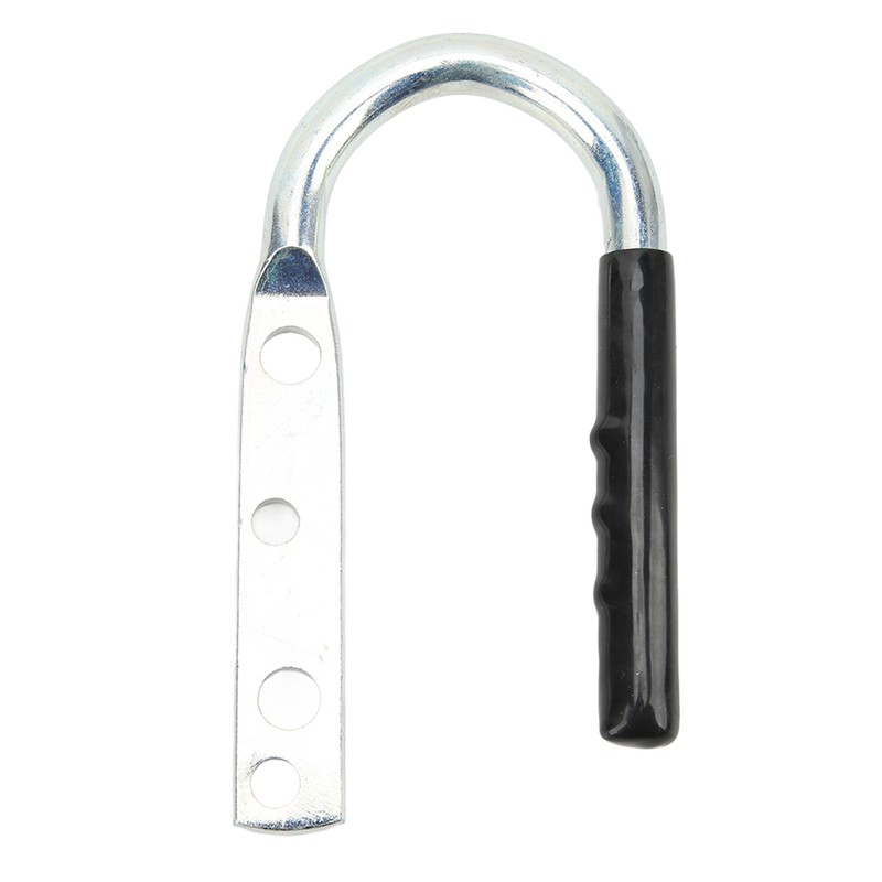Trailer Coupler Lift Handle Galvanized Steel Rubber Tongue Handle for