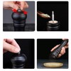 BINHAI Black Set Salt Pepper Mill,Wooden Pepper Grinder Manual Mills