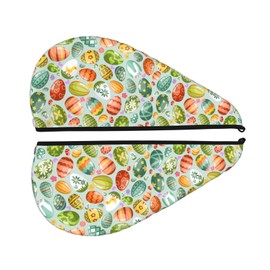 famliihw Easter Hair Towel Wrap Microfiber Fast Drying Hair Turban with Buttons for Women Girls Drying Curly, Long & Thick Hair