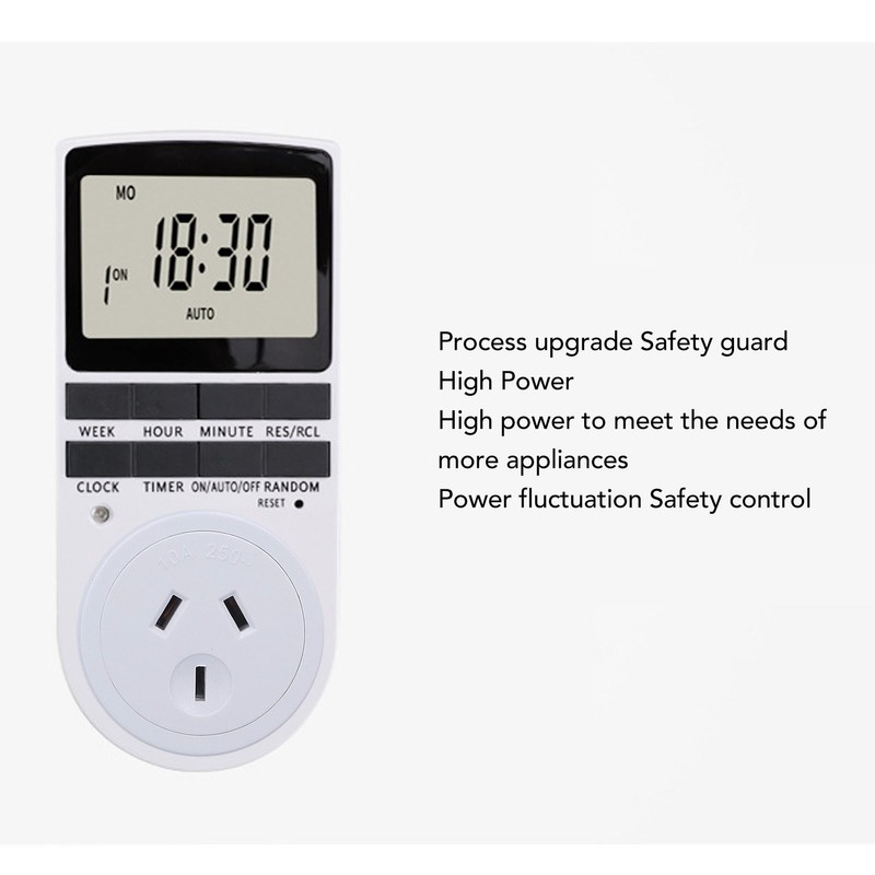 Timer Outlet Digital Intelligent Energy Saving Flame Retardant High Power