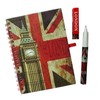 Stationary A6 Union Jack Notebook Pen - UK Flag Notepad