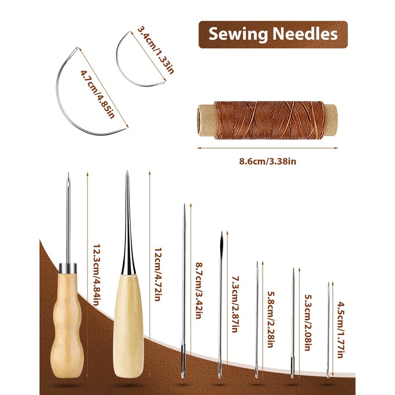 PLANTIONAL Leather Working Tools for Beginners: Professional Leather Craft Kit