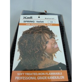 Kadi Natural Collection Braiding Style Hair Extension (1, Spring Twist - 33)