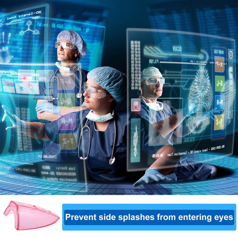 2 Pairs Glasses Side Shields,Slip on Side Shields, Fits Small