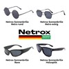 Sunglasses, Wood Effect, with Glasses Case UV400 Various Colours and