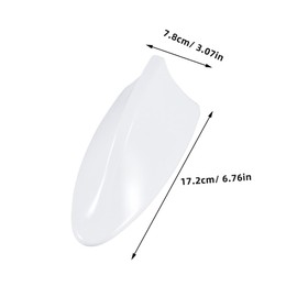 COHEALI Car Fin Antenna Stylish Decorative fin Antenna with Built Fm Signal for Easy Installation White for Auto SUV Truck and Van