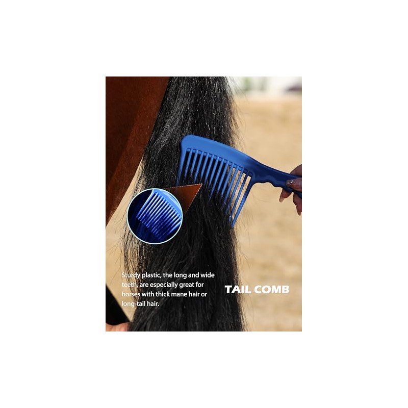 Harrison Howard- Kit de aseo para caballos de 9 piezas,