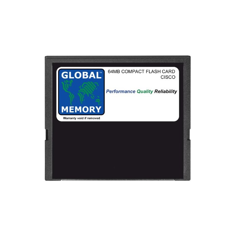 64MB COMPACT FLASH CARD MEMORY FOR CISCO 3725 ROUTER (MEM3725