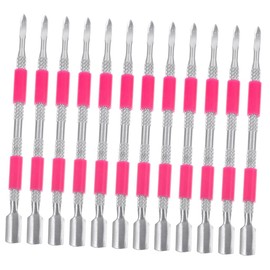 Baluue 2sets Nail Cuticle Pusher Trimmer Manicure Tool Set Stainless Steel Nail Tools for Salon Home 6pcs*2