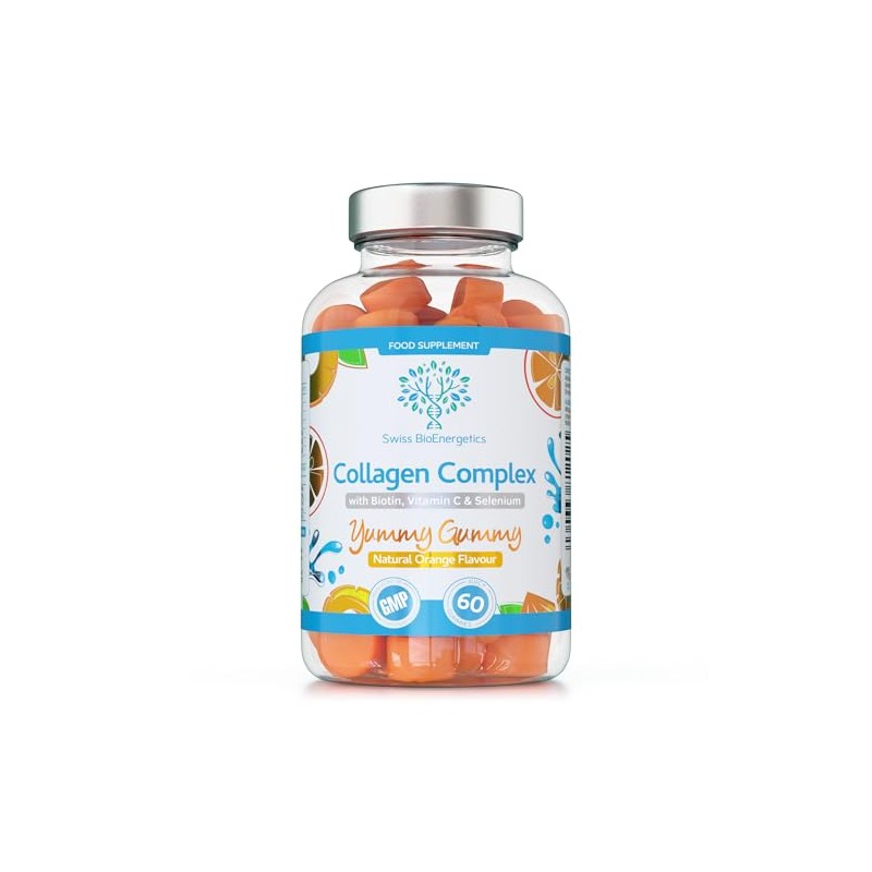 Collagen Complex Natural Orange Flavour Chewable Gummies