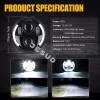 JESUO 4PCS For 1967-74 Dodge Charger 4x 5.75" LED Headlights