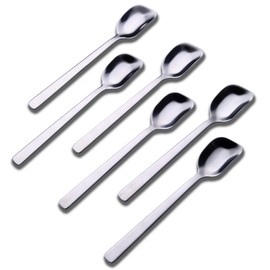 Nirosta Yogurt Spoon - Stainless Steel Gelato & Ice Cream Spoon, Fruit & Dessert Spoon, 6.4-inch, Set of 6