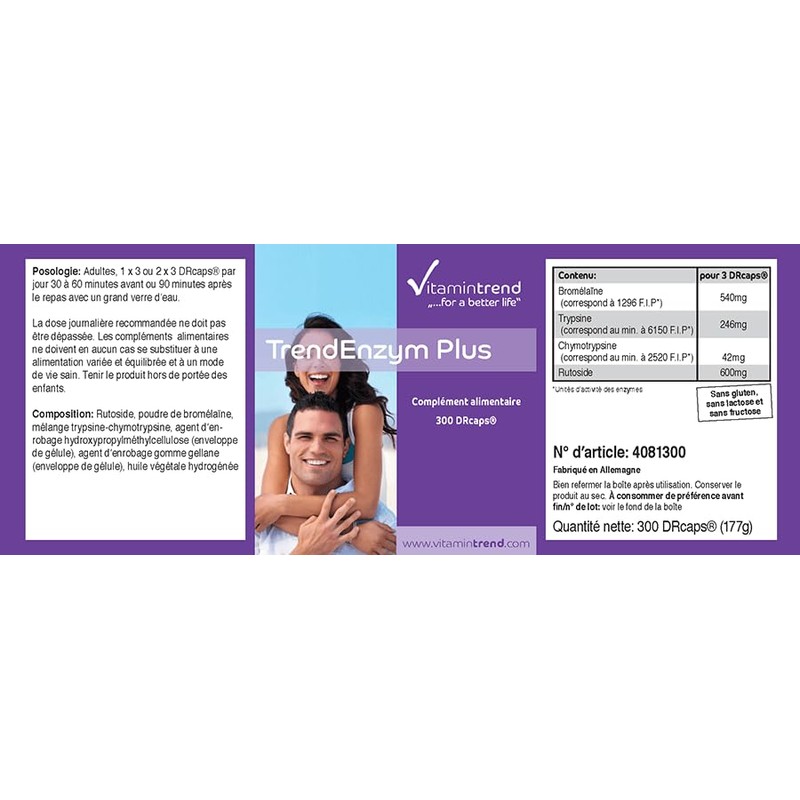 Vitamintrend - Trend Enzyme Plus - ! Bulk Pack for