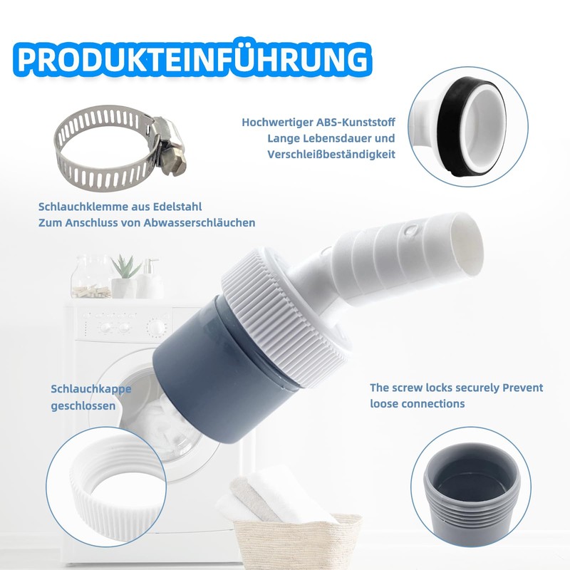 Washing Machine Drain Adapter 1 1/4 Inch (40 mm) -