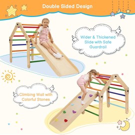 Unbranded Triangle Indoor Climbing Frame Toddlers Montessori Wooden Bomm Jokker Pikler