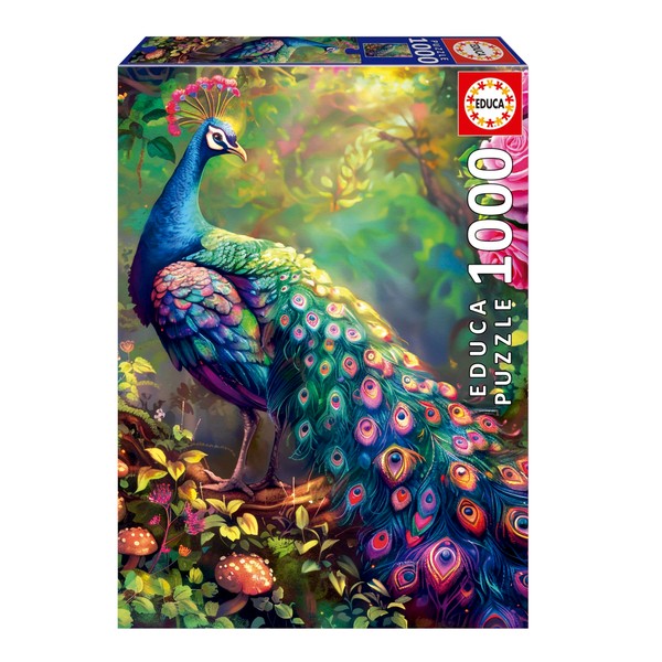 Educa - 1000 Pieces Puzzle - Peacock Garden