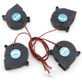 4Pcs DC 5V Blower Fan 50x50x15mm 5015 Brushless Mini Cooling Fan Dual Ball Bearing 2Pin Connector 0.25A 1.25W 3630+-5% RPM