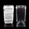 Teensery Transparent Acrylic Cosmetic Cotton Pad Holder Box Makeup Nail
