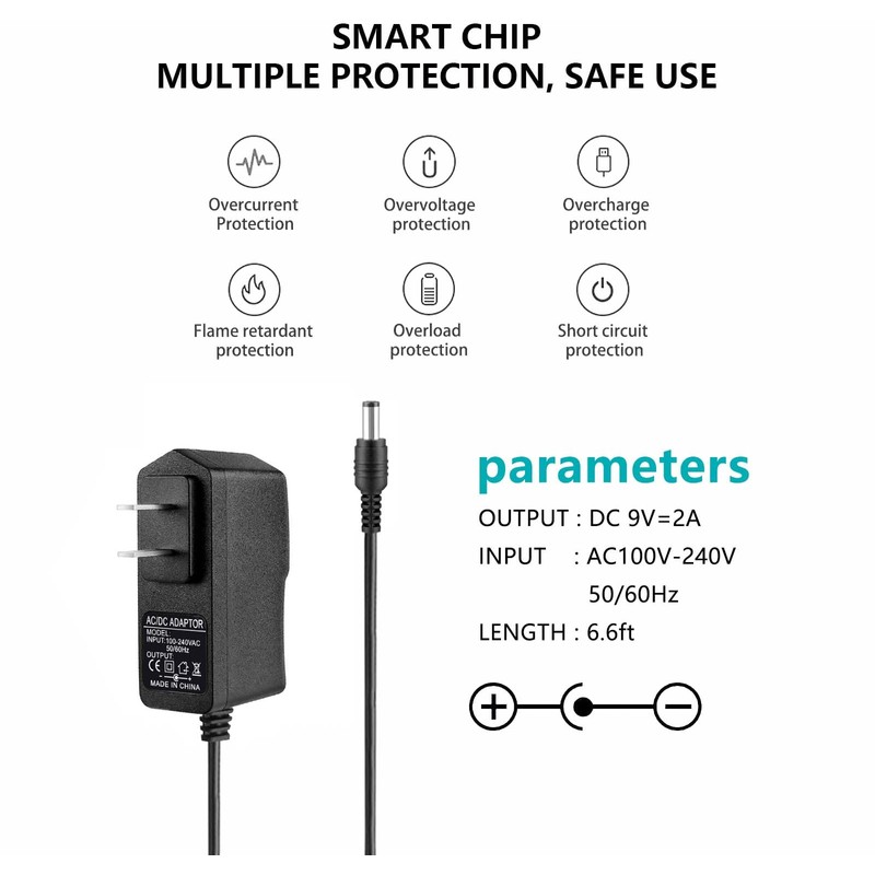 9V AC DC Power Supply Adapter Charger for BOSS Roland