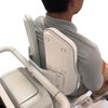 Fix Position Toilet Back Support — 2-Panel Backrest Toilet Assistance
